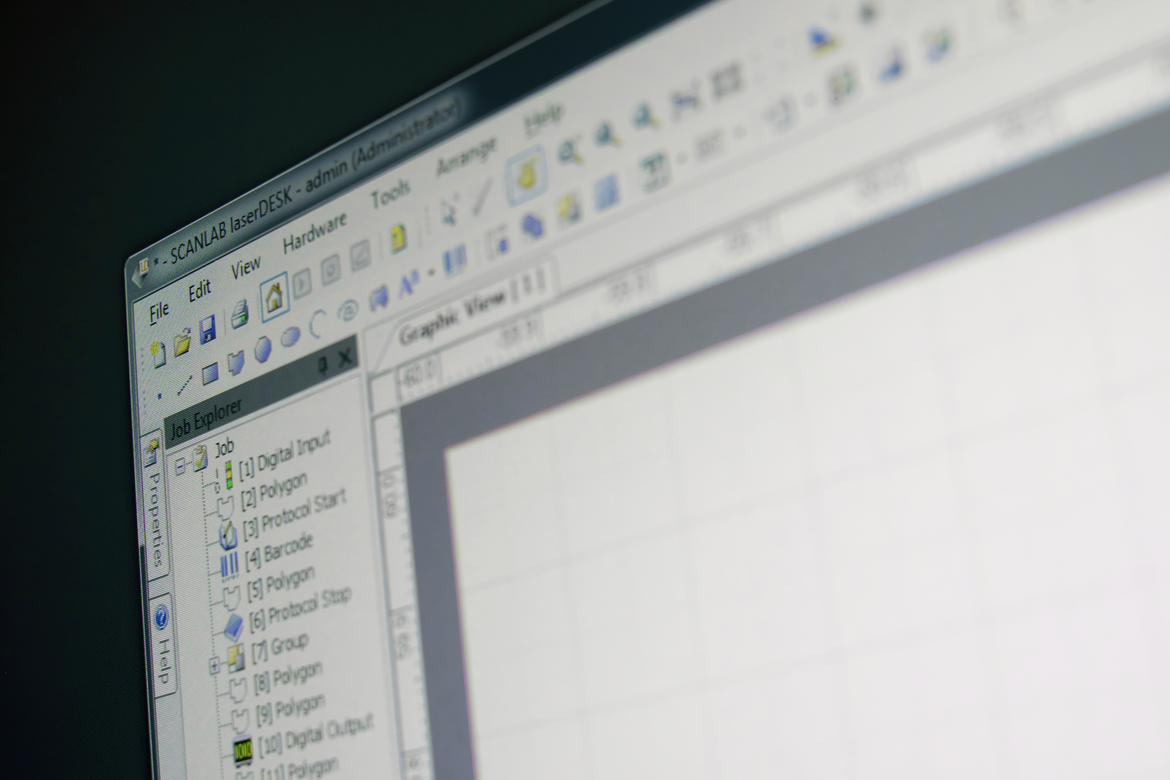 laserDESK Screen software SCANLAB