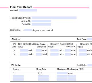 Digital Test Report SCANLAB